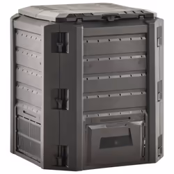 vidaXL Garden Composter Black 380 L Recycled Composting Bin Compost Converter