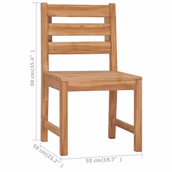 VidaXL 315614 outdoor chair Terrace Teak - Additional view 7