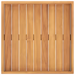 vidaXL Solid Teak Wood Serving Tray Coffee Table Breakfast Tray Multi Sizes - 50 x 50 cm - Additional view 4