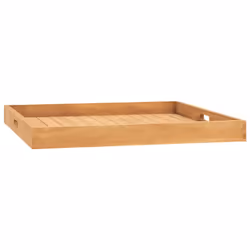 vidaXL Solid Teak Wood Serving Tray Coffee Table Breakfast Tray Multi Sizes - 70 x 70 cm