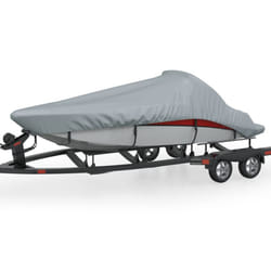 vidaXL Boat Cover Dust Boat Canopy Protective Boat Center Console Cover Grey