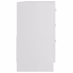 vidaXL Sink Cabinet White Engineered Wood Bathroom Cupboard Storage Organiser - Additional view 6