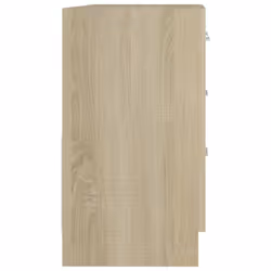 vidaXL Sink Cabinet Sonoma Oak Engineered Wood Home Cupboard Storage Organiser - Additional view 5