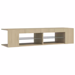 vidaXL TV Cabinet with LED Lights Sonoma Oak Hifi Stand TV Unit Hifi Cabinet - Additional view 7