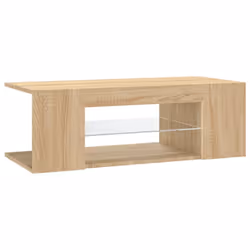 vidaXL TV Cabinet with LED Lights Sonoma Oak Hifi Stand TV Unit Hifi Cabinet