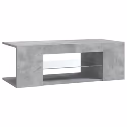 vidaXL TV Cabinet with LED Lights Concrete Grey Hifi Stand Desk Stereo Cabinet