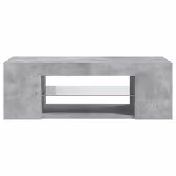 vidaXL TV Cabinet with LED Lights Concrete Grey Hifi Stand Desk Stereo Cabinet - Additional view 8