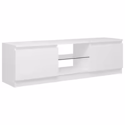 vidaXL TV Cabinet with LED Lights White Living Room Hanging TV Stand Unit - Additional view 7