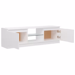 vidaXL TV Cabinet with LED Lights White Living Room Hanging TV Stand Unit - Additional view 8