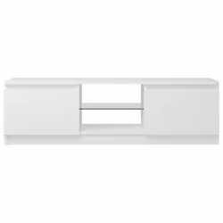 vidaXL TV Cabinet with LED Lights White Living Room Hanging TV Stand Unit - Additional view 9