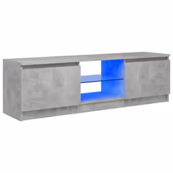vidaXL TV Cabinet with LED Lights Concrete Grey Living Room TV Stand Unit