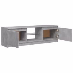 vidaXL TV Cabinet with LED Lights Concrete Grey Living Room TV Stand Unit - Additional view 8