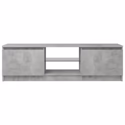 vidaXL TV Cabinet with LED Lights Concrete Grey Living Room TV Stand Unit - Additional view 9