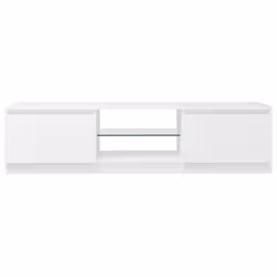vidaXL TV Cabinet with LED Lights White Living Room Hanging TV Stand Unit - Additional view 5