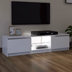 vidaXL TV Cabinet with LED Lights White Living Room Hanging TV Stand Unit - Additional view 8