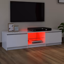 vidaXL TV Cabinet with LED Lights White Living Room Hanging TV Stand Unit - Additional view 9