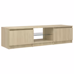 vidaXL TV Cabinet with LED Lights Sonoma Oak Living Room TV Unit HiFi Cabinet