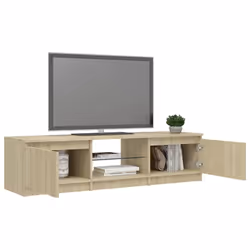 vidaXL TV Cabinet with LED Lights Sonoma Oak Living Room TV Unit HiFi Cabinet - Additional view 7