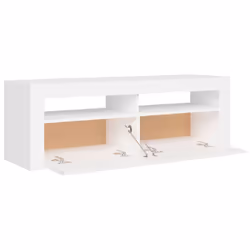 vidaXL TV Cabinet with LED Lights White Hifi Stand Desk TV Unit Hifi Cabinet - Additional view 10