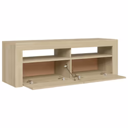 vidaXL TV Cabinet with LED Lights Sonoma Oak Hifi Stand TV Unit Hifi Cabinet - Additional view 10
