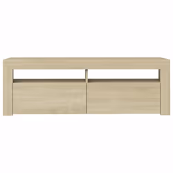 vidaXL TV Cabinet with LED Lights Sonoma Oak Hifi Stand TV Unit Hifi Cabinet - Additional view 8