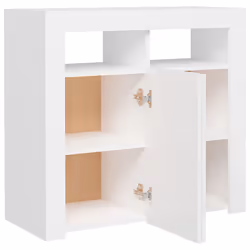 vidaXL Sideboard with LED Lights White Home Living Room Storage Cabinet Unit - Additional view 8