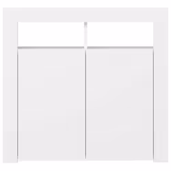 vidaXL Sideboard with LED Lights White Home Living Room Storage Cabinet Unit - Additional view 9