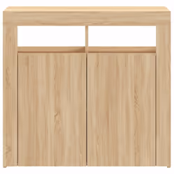 vidaXL Sideboard with LED Lights Sonoma Oak Home Living Room Storage Cabinet - Additional view 8