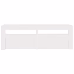 vidaXL TV Cabinet with LED Lights White Hifi Stand Desk TV Unit Hifi Cabinet - Additional view 8
