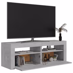 vidaXL TV Cabinet with LED Lights Concrete Grey Hifi Stand Desk Stereo Cabinet - Additional view 6