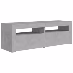 vidaXL TV Cabinet with LED Lights Concrete Grey Hifi Stand Desk Stereo Cabinet - Additional view 7