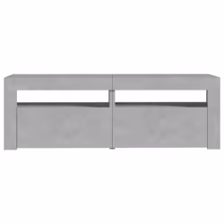vidaXL TV Cabinet with LED Lights Concrete Grey Hifi Stand Desk Stereo Cabinet - Additional view 8