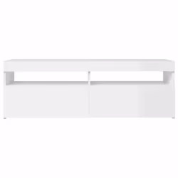 vidaXL TV Cabinet with LED Lights High Gloss White Hifi Stand Stereo Cabinet - Additional view 7