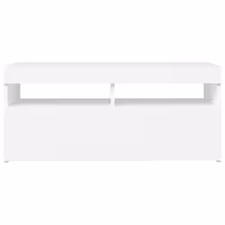 vidaXL TV Cabinet with LED Lights White Hifi Stand Desk TV Unit Hifi Cabinet - Additional view 6