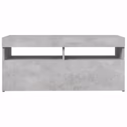 vidaXL TV Cabinet with LED Lights Concrete Grey Hifi Stand Desk Stereo Cabinet - Additional view 6