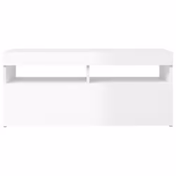 vidaXL TV Cabinet with LED Lights High Gloss White Hifi Stand Stereo Cabinet - Additional view 6