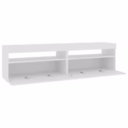 vidaXL 2x TV Cabinets with LED Lights White Media Unit Sideboard Furniture - Additional view 8