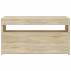 vidaXL TV Cabinet with LED Lights Sonoma Oak Media Unit Sideboard Furniture - Additional view 9