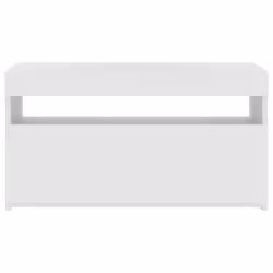 vidaXL TV Cabinet with LED Lights High Gloss White Media Unit Rack Sideboard - Additional view 9
