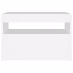 vidaXL TV Cabinet with LED Lights White Hifi Stand Desk TV Unit Hifi Cabinet - Additional view 9