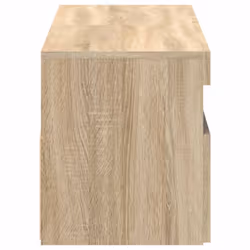 vidaXL 2x TV Cabinets with LED Lights Sonoma Oak Bedroom Hifi Stand Desks - Additional view 8