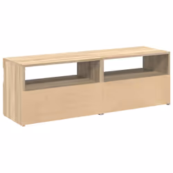 vidaXL 2x TV Cabinets with LED Lights Sonoma Oak Bedroom Hifi Stand Desks - Additional view 9