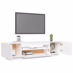 vidaXL TV Cabinet with LED Lights White Hifi Cabinet TV Unit Hifi Cabinet - Additional view 6