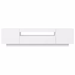 vidaXL TV Cabinet with LED Lights White Hifi Cabinet TV Unit Hifi Cabinet - Additional view 8
