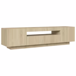 vidaXL TV Cabinet with LED Lights Sonoma Oak Bedroom Hifi Cabinet TV Unit - Additional view 6