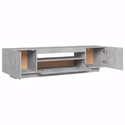 vidaXL TV Cabinet with LED Lights Concrete Grey Hifi Cabinet TV Unit Stand - Additional view 9