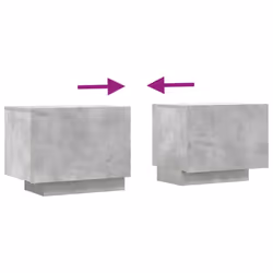 vidaXL TV Cabinet TV Stand TV Unit Media Cabinet Concrete Grey Engineered Wood - Additional view 6