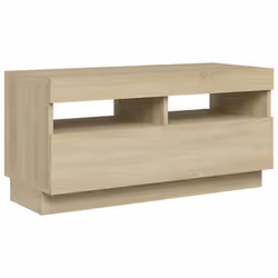 vidaXL TV Cabinet with LED Lights Sonoma Oak Bedroom TV Stand Hifi Cabinet - Additional view 7