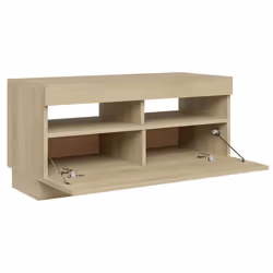 vidaXL TV Cabinet with LED Lights Sonoma Oak Bedroom TV Stand Hifi Cabinet - Additional view 8