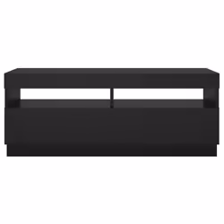 vidaXL TV Cabinet with LED Lights Black Stand Bedroom TV Unit HiFi Cabinet - Additional view 10